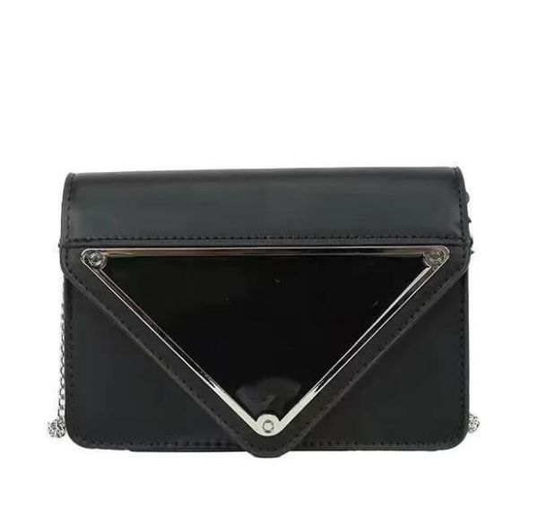 

new designers triangle wallets shoulder bag luxurys bags retro chains leather handbags girl fashion printed women totes classic crossbody cl