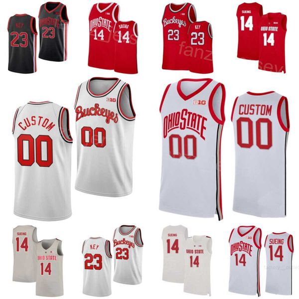 

college basketball 10 brice sensabaugh jerseys ohio state buckeyes 14 justice sueing 23 zed key 2 bruce thornton sean mcneil 13 isaac likeke, Black