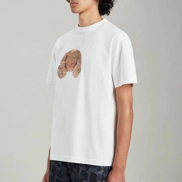 

high-quality men's t-shirts fashion women's summer print short sleeve, White;black