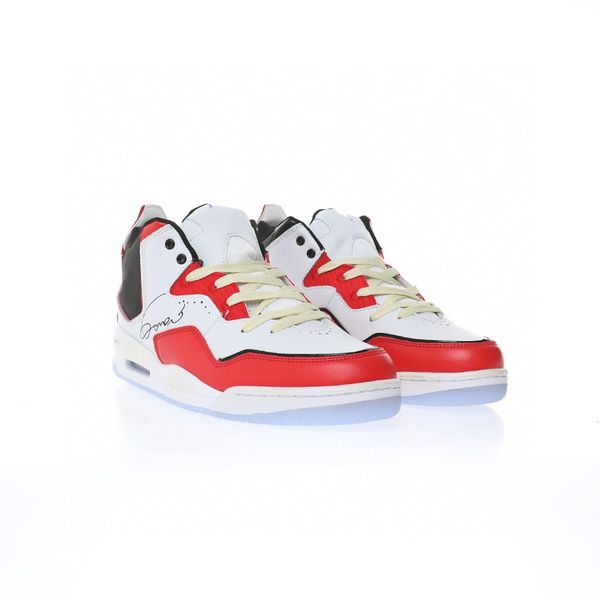 

basketball shoes jumpman 3 courtside 23 university red black white og designer women sneakers with original box