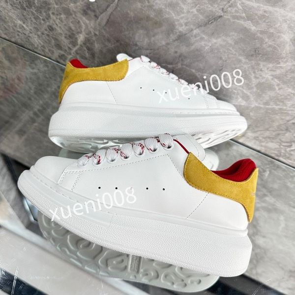 

2023designer mens casual shoes white black trim upper brown leather metallic silver metallic gold laser blue mens, Red;white