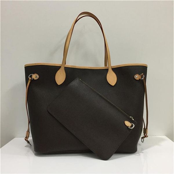 

luxurys designer handbag lady genuine leather bag with letters fashion bagss ladies brown handbags leathers clutch tote purses and266w