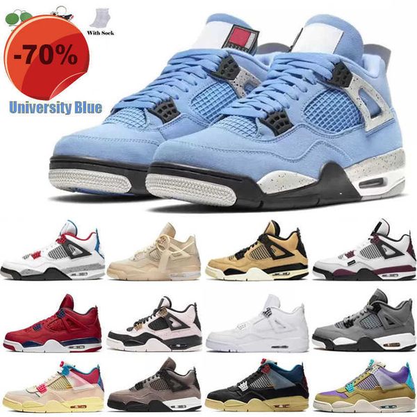 

quality og jump university blue jumpman 4 4s mens basketball shoes white oreo metallic purple black cat bred shimmer cactus jack men