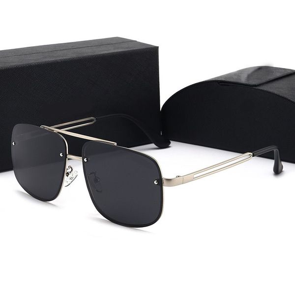 

useful polarized sunglasses designer eyeglasses luxurious creative elliptical lens occhiali da sole metal frame glasses men novel mature pj0, White;black