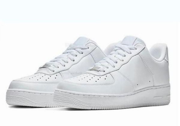 

skateboard men women shoes fashion designer man woman low cut black white skate classic force 1