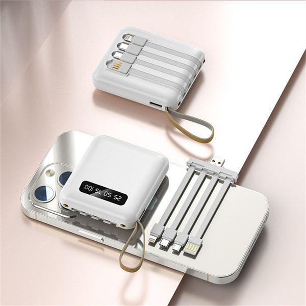 

battery pack mi power bank 3 with 5000mah batteries capacity power banks travel outdoor charger powerbank with cable for iphone 14 13 12 pro