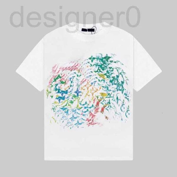 

men's plus tees & polos popular 2023ss early spring new high-grade cotton printed t-shirt round neck stitching pullover short sleeves s, Black;brown