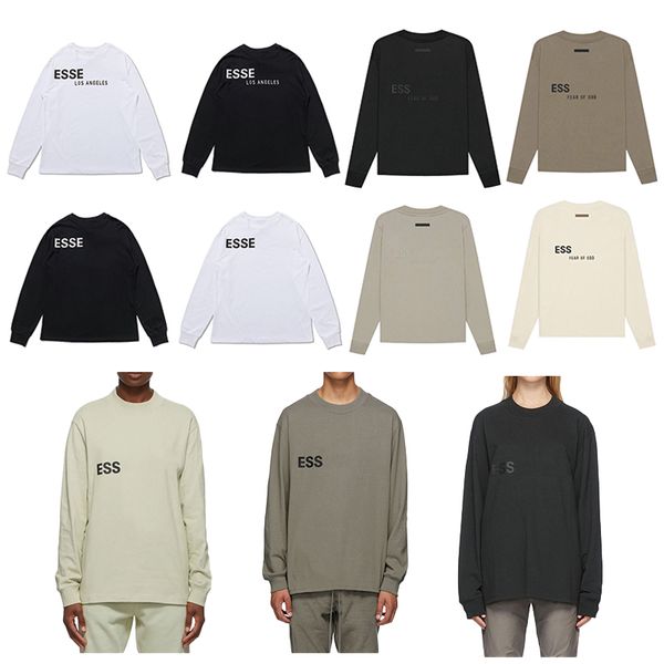 

men designer hoodies letters printed sweatshirt ess women hoodie spring trend long sleeve casual round neck hoody high street cotton sweats, Black