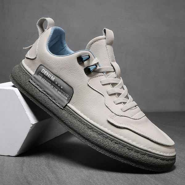 

dress shoes men leather lace up fashion mens luxury sneakers men's oxford classic business office casual men 230320, Black