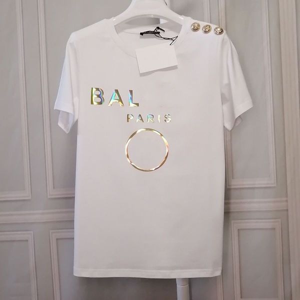 

luxury cool shirts tshirt men s women designer t shirts short summer fashion casual with brand letter with button designers t-shirt, White;black
