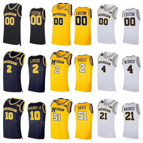 

wolverines 51 austin davis jerseys college basketball 4 chris webber 41 glen rice 25 juwan howard 2 isaiah livers 10 tim hardaway jr 3 trey, Black