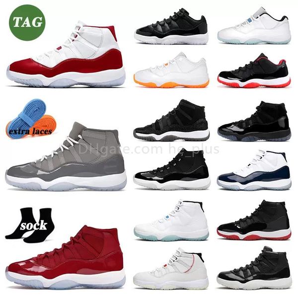 

designer shoes 11 11s men women basketball shoes cherry cool grey bred outdoor sports concord space jam gamma legend blue pure violet citrus