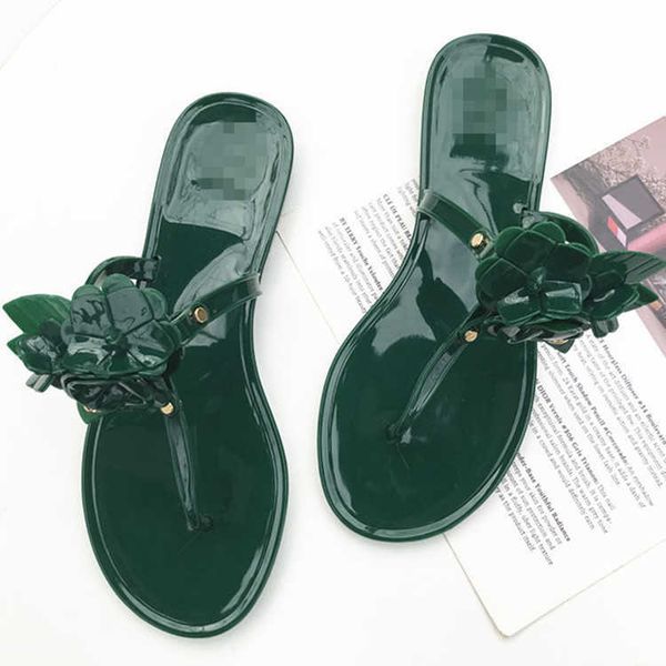 

sandals summer clip toe beach shoes women flat flower slippers women zapatillas mujer light casual sandals women pvc jelly shoes girls g2303, Black