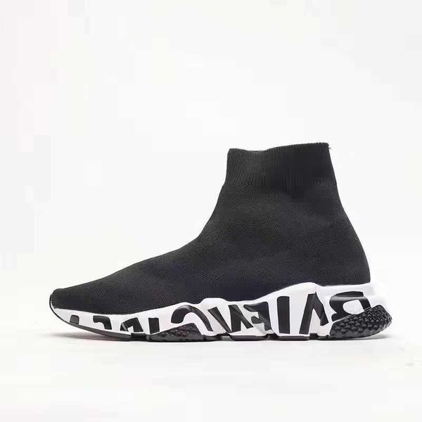 

knit balencigas socks balenciagas designer fly sock shoe woman casual shiny shoes platform speed mens 10r unnert ripleb lackw hitet rainers, Black
