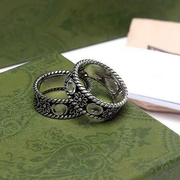 

designer ring rings new fashion classic mens love for womens flower luxury plated vintage silver letter