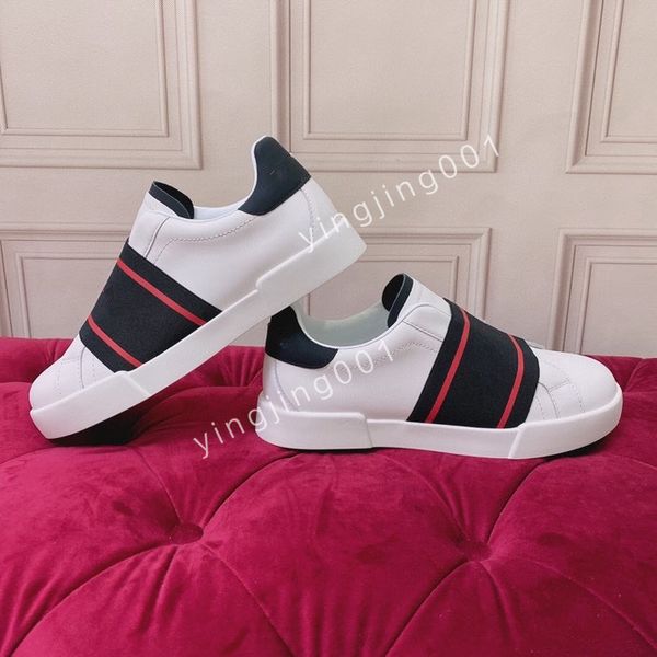 

new casual shoes men womenwhite leather calfskin casualshoes luxury comfort outdoor, Black
