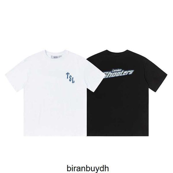 

sport men's t-shirts trapstar short sleeve shooters printed t-shirt, White;black