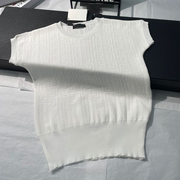 

2023 women's t-shirt slim fit knited summer new print letter pullover long short sleeve gym female crop graphic tees, White