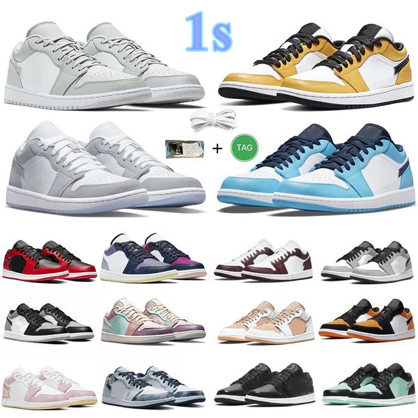 

mens 1 1s basketball shoes ts x black phantom fragment unc usa university blue wolf grey cardinal red gold toe men women trains sports sneak