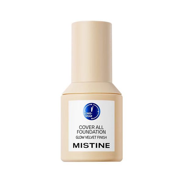 

mistine little blue shield liquid foundation concealer moisturizing&oil controlling long lasting dry skin nourishing