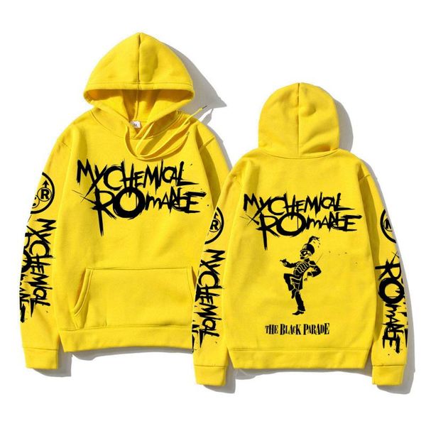 

men's hoodies my romance double sided graphic streetwear men women black parade punk emo rock hoodie hooded sweatshirt 41sm