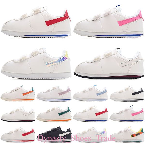 

sneakers kids shoes casual footwear autumn forrest gump soft sole grinding sticker boys girls white e524, Black