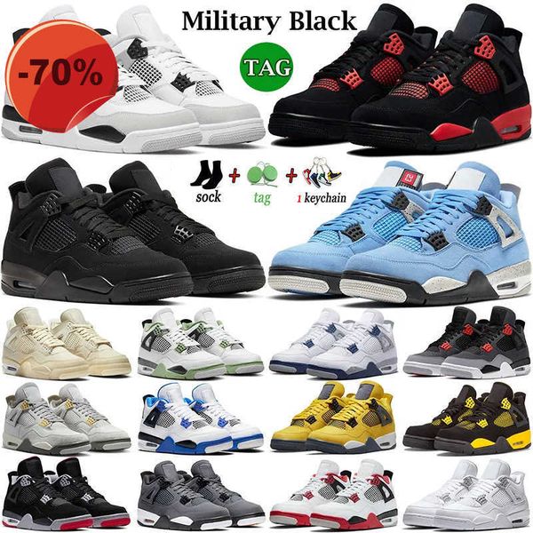 

4s jump 4 running basketball shoes white oero black cat bred university blue lightning unionnoir fire red pure money metallic purple green