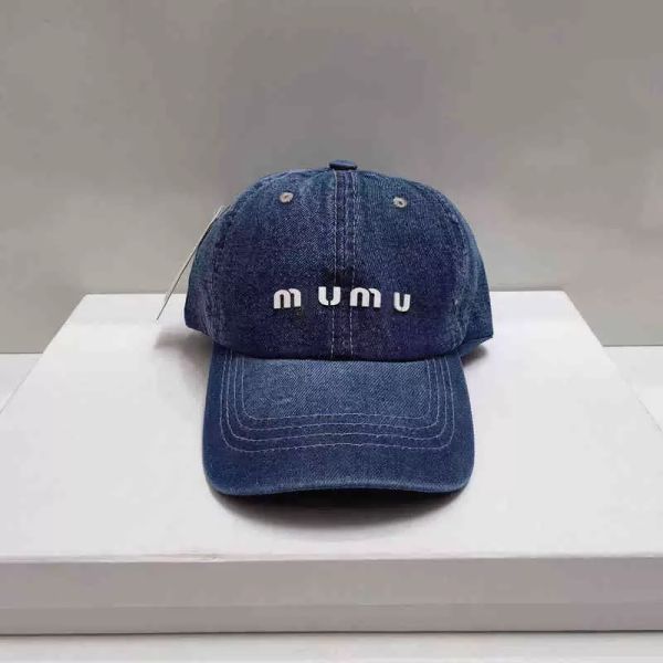 

miu ball caps denim baseball cap women hip hop hat letter caps for ladies men outdoor summer visor autumn casual snapback sun hat gorras t23, Blue;gray