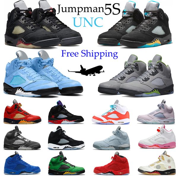 

2023 jumpman 5 men basketball shoes 5s unc fire red easter jade horizon blue suede alternate grape anthracite mars for her mens trainers sne
