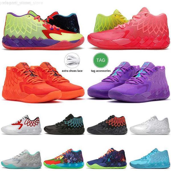 

2022 lamelo ball mb01 mens basketball shoes big size 12 galaxy rock ridge red blast buzz city white blue be you luxury fashion
