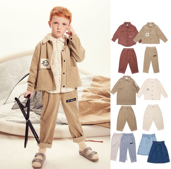 

kids shirts boys clothes set wyn brand winter kids corduroy coat baby sweater toddler girls outfits children t-shirt tees 230321, White;black