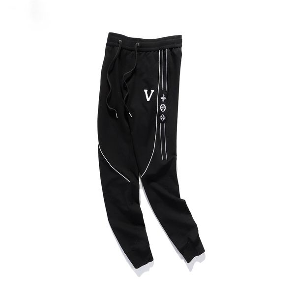 

2023 summer new fashion designer pants men casual trouser jogger bodybuilding fitness basketball sweat brand gyms sweatpants 13 zi49, Black