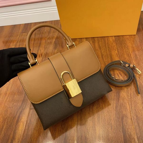 

5a vintage locky bb lady fashion clutch flap bag women's luxury designer pochette mens classic magnetic lock handbag genuine leather to