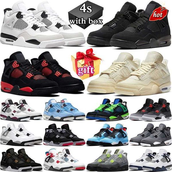 

2023 jumpman 4 shoes basketball lows speed red thunder infrared black cat bred university blue shimmer royalty og 4 4s men women jumpman jor