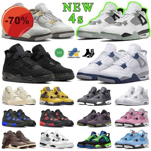 

jorda 4 basketball shoes jumpman iv military black cat 4s sneakers j4 seafoam red thunder offs white cement oreo pure money jorden 4 pn