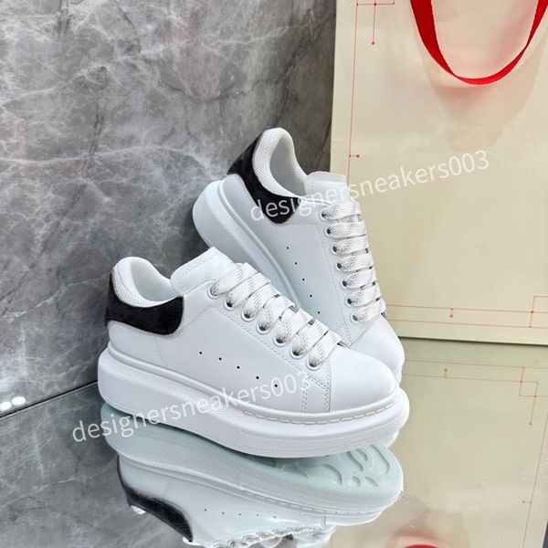

new designer casual sneakers double shoes training shoes fashion sneaker panel shoes platform lace up print plate-forme, Black