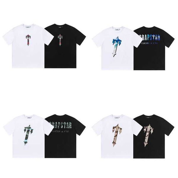 

oversize hip-hop t shirt men women sweatshirt trapstar designer tshirt 3d print short sleeve tshirt pullover tee summer cotton tshirts, White;black
