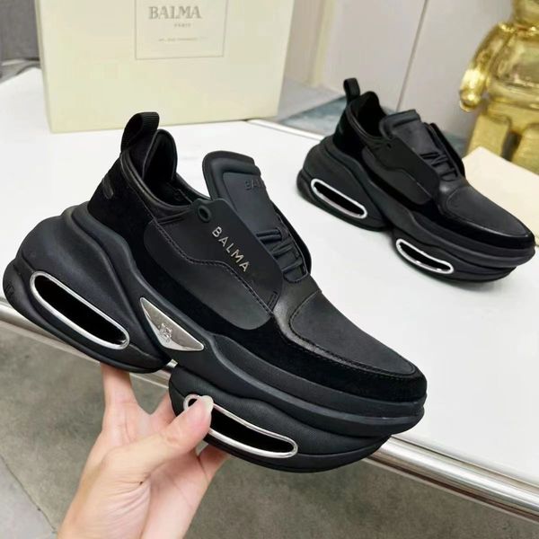 

leather luxury unicorn sneakers designer unicorns casual shoes men women fashion outdoor sport shoe space metaverse balman trainers runner b, Black