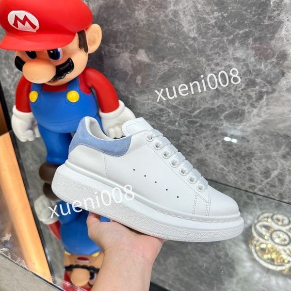 

2023designer mens womens casual shoes oversized triple white black trim velvet upper brown leather metallic silver metallic gold laser blue, Red;white
