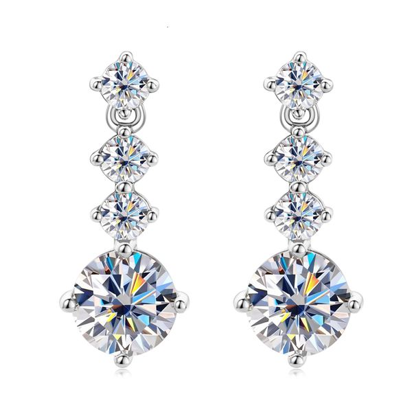 

ear cuff iogou modern earrings for women 2.6ctw real dangle huggie drop earrings 925 silver earrings fashion original jewelry 230320