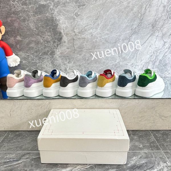 

designer mens women casual shoes oversized triple white black trim velvet upper brown leather metallic silver metallic gold laser blue mens, Red;white