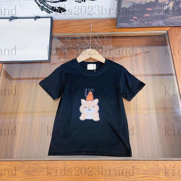 

2023ss lovely dog t shirts summer children cotton t-shirt brand kids outfit kids high-end t-shirts designer tees round neck cotton eco-frie, Blue