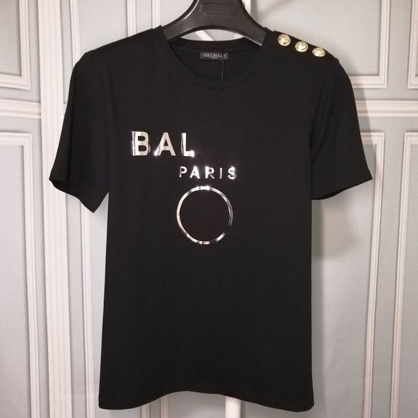 

tees t shirt summer mens womens designer t shirts casual luxurys letter tshirts shoulder with button polos short sleeve clothes multi color, White;black