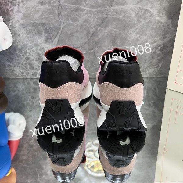 

2023women's outdoor sports shoes fashion leather running shoes classic designer shoes flat casual shoes comfortable breathable shoes, Red;white