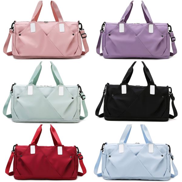 

ll-366 yoga bags storage handbags travel beach duffel shoulder bags large capacity waterproof fitness exercise cross body packs dry wet sepa