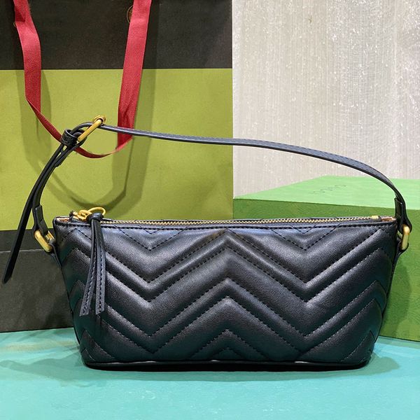 

quilting hobo bag armpit shoulder bags classic women leather handbags zipper closure gold hardware letter cell phone pocket adjustable strap