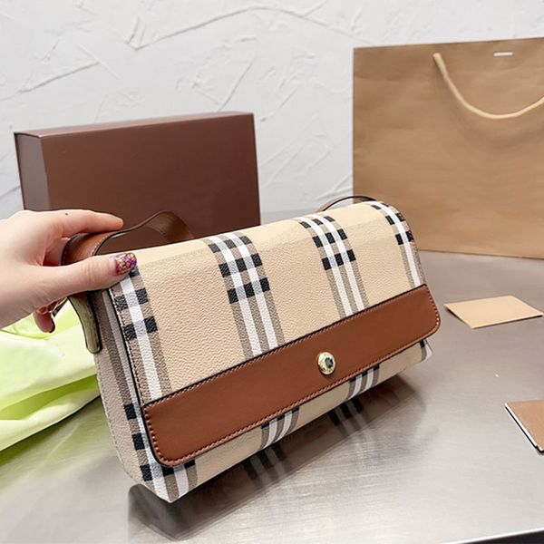 

underarm bag plaid crossbody handbags baguette handbags ladies clutch bags shoulder strap real leather wallet interior zip pocket magnetic b