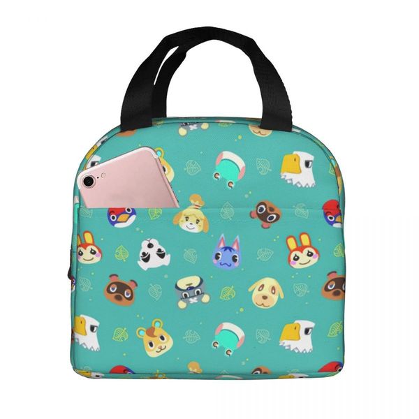 

ice packsisothermic bags lunch bag for men women animal crossing thermal cooler waterproof school polyester box handbags 230321