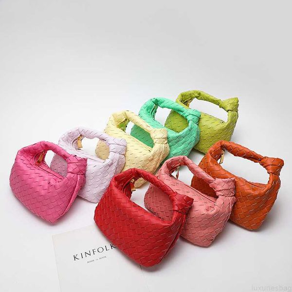 

botega venates jodie mini teen intrecciato pouch knotted woven ox horn wrinkled dumpling leather armpit bag tide one shoulder messenger bag