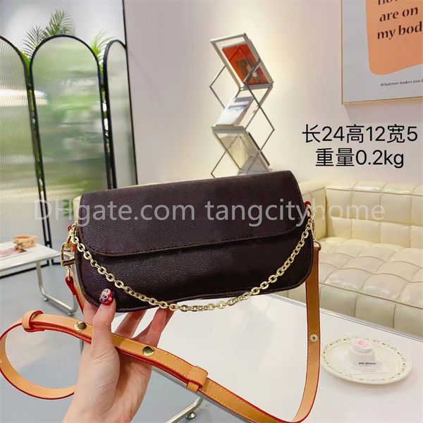 

designer iwy woc shoulder bags wallet on chain ivy underarm bag luxury womens handbag with metal chain vintage envelop purse messengerbag la